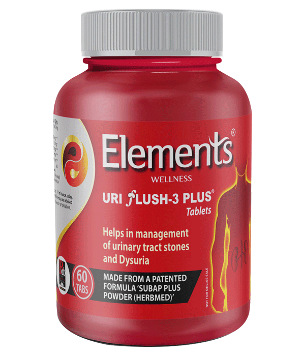 Elements Wellness URI FLUSH-3 PLUS Tablets 60 Tablets