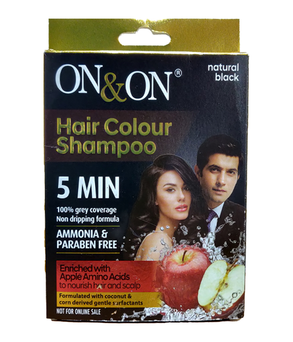 ON&ON Hair Colour Shampoo Natural Black 20ml