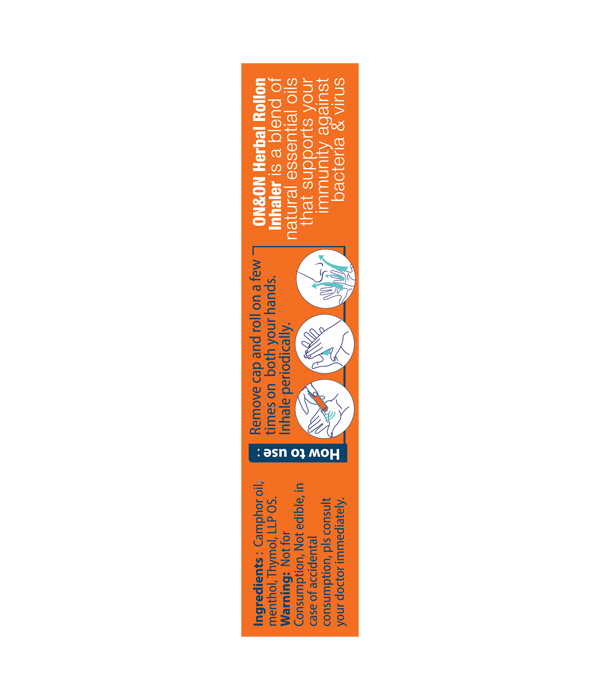 ON&ON Herbal Roll On Inhaler (8 ml) - Image 2
